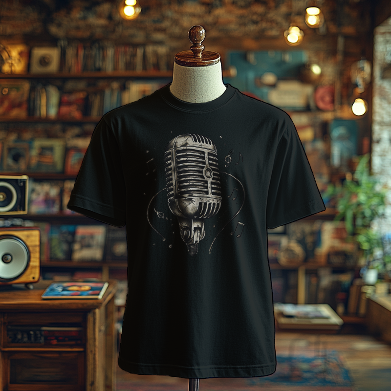 Retro Funk Mic - T-Shirt