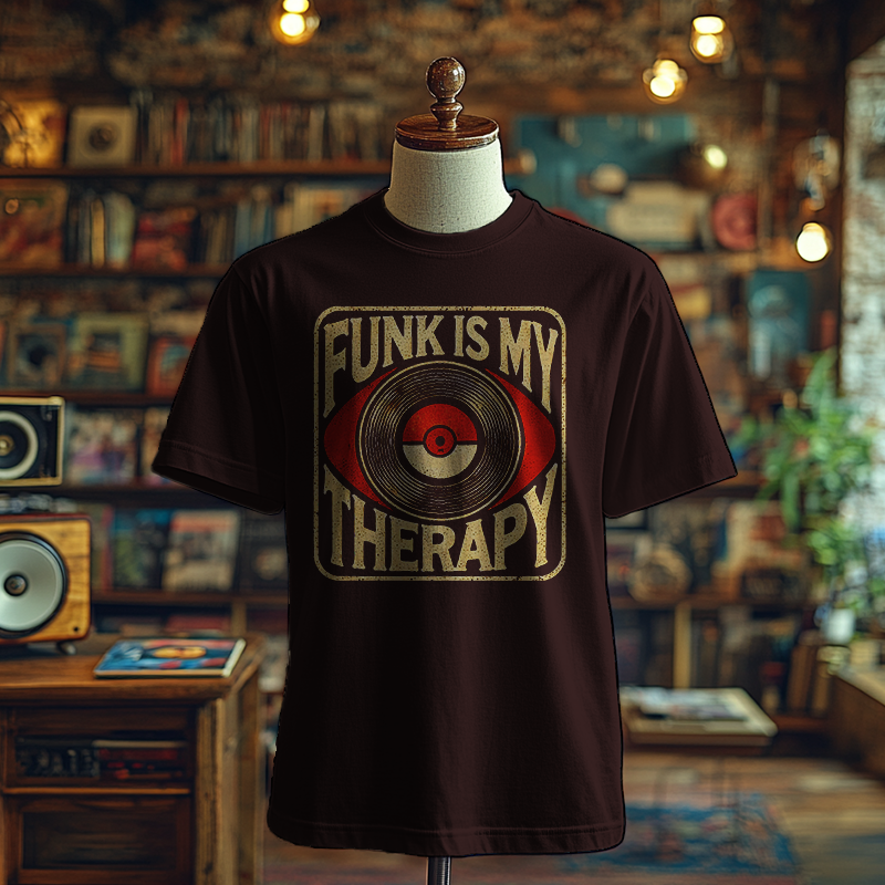 Funk is My Therapy (Record Version) - T-Shirt