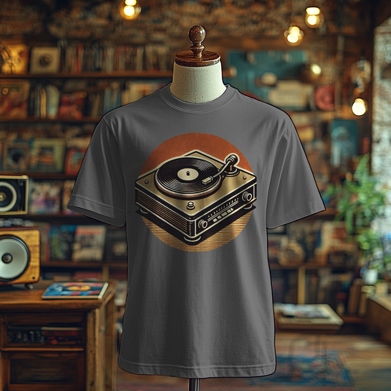 Turntable Classic Funky T-shirts, Funky Printed T-Shirts, Funky Shirts for Men and Woman