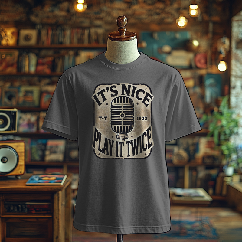 It's Nice, Play it Twice - Microphone Edition - T-Shirt