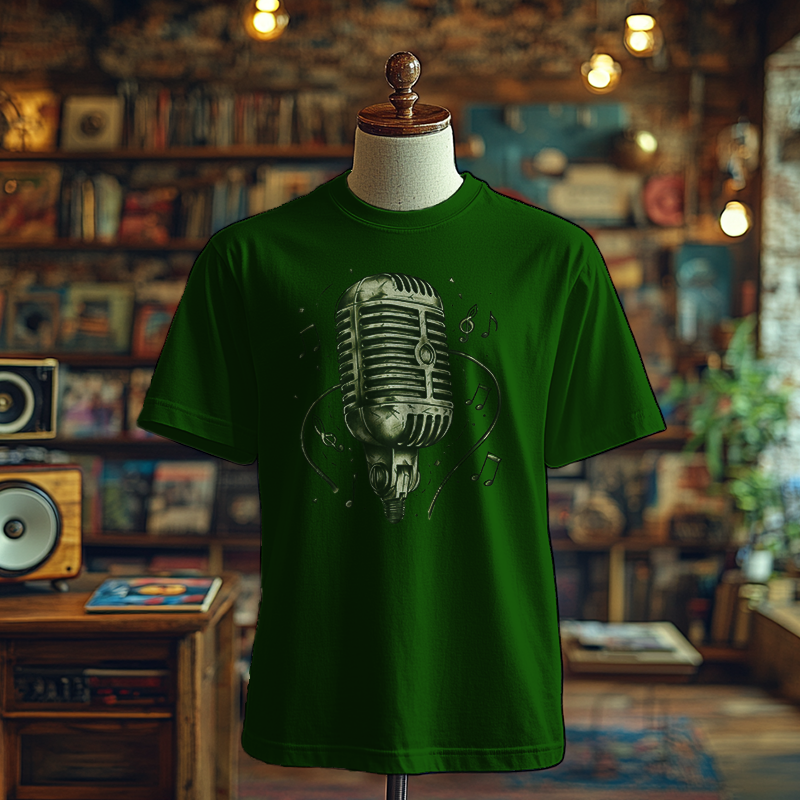 Retro Funk Mic - T-Shirt