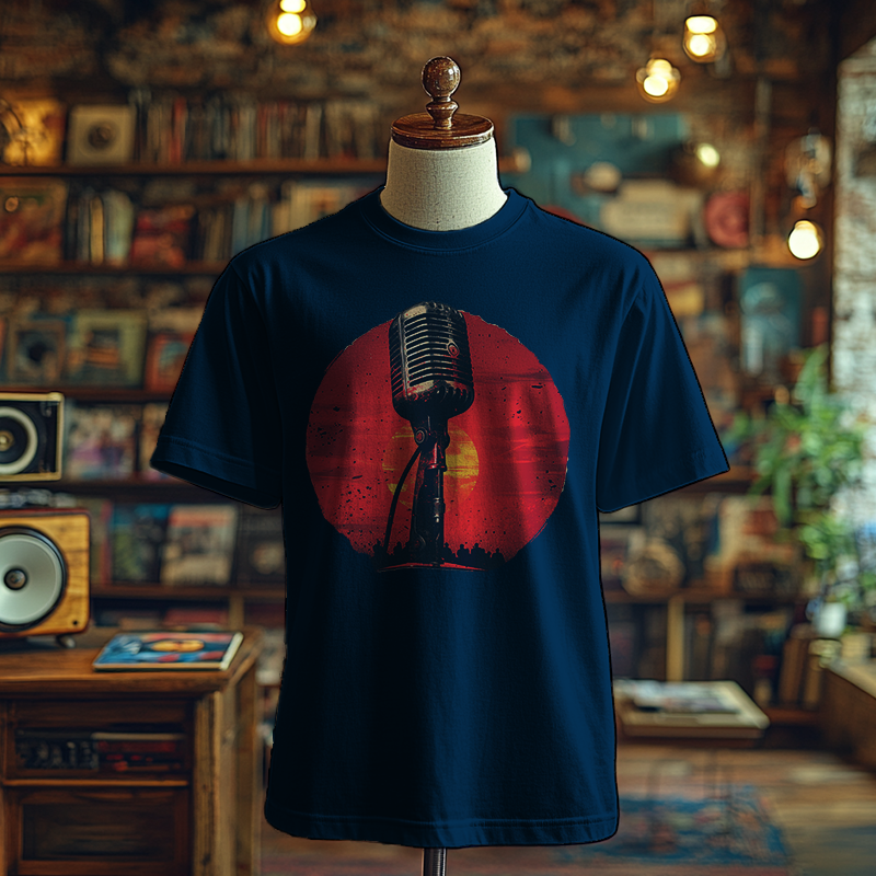 Retro Mic Vibes - T-Shirt