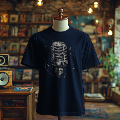 Retro Mic Funky T-shirts, Funky Printed T-Shirts, Funky Shirts for Men and Woman