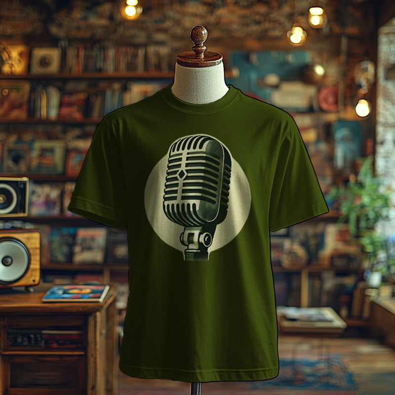 Vintage Microphone - T-Shirt