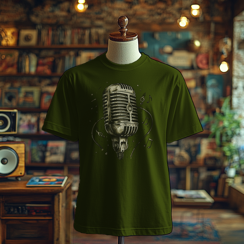 Retro Funk Mic - T-Shirt