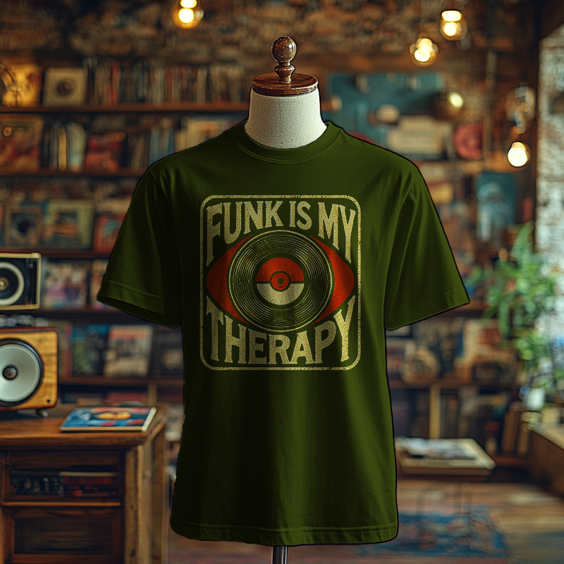 Funk is My Therapy (Record Version) - T-Shirt