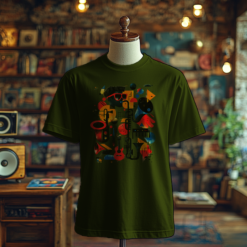 Funky Jazz Collage - T-Shirt