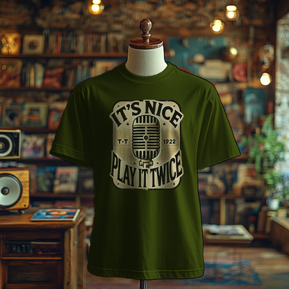 It's Nice, Play it Twice - Microphone Edition - T-Shirt