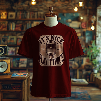 It's Nice, Play it Twice - Microphone Edition - T-Shirt