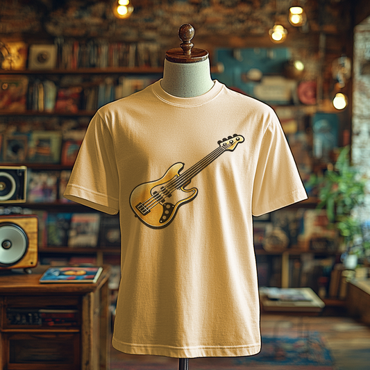 Bass Guitar Funky T-shirts, Funky Printed T-Shirts, Funky Shirts for Men and Woman