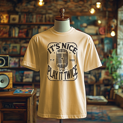 It's Nice, Play it Twice - Microphone Edition - T-Shirt