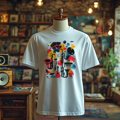 Funky Jazz Collage - T-Shirt