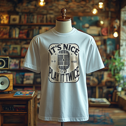 It's Nice, Play it Twice - Microphone Edition - T-Shirt